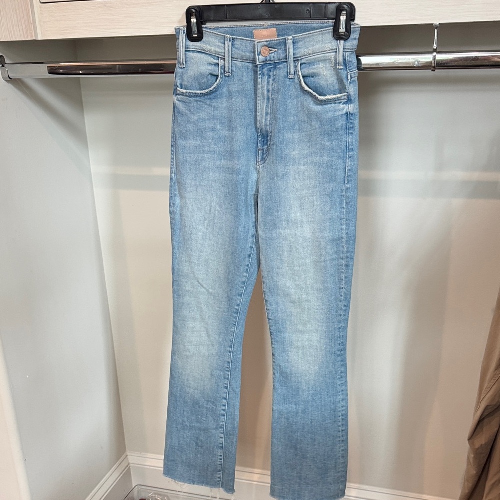 Mother hustler ankle Fray Jeans